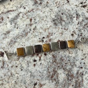 Silpada Sterling Silver .925 Multi Stone Bracelet